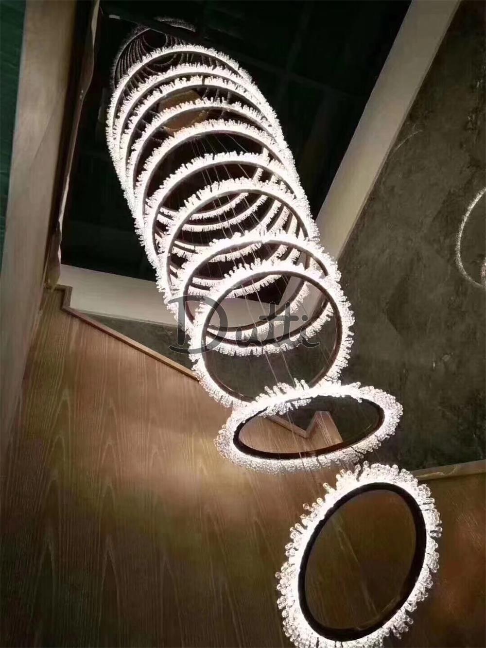 non-standard ring led chandelier