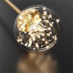DB003 DUTTI Lámpara de Araña LED de latón, nuevo diseño, moderno, de lujo, para sala de estar, dormitorio, disponible, estrella astronómica, cambio de luz tricolor