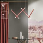 Dutti D0068 LED Lámpara de Araña Moderna: Minimalista, Creativa, Decoración Artística con Personalidad para Sala de Exposición, Tienda, Oficina, Recepción y Bar de Hotel