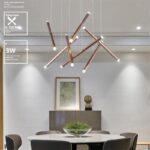 Dutti D0068 LED Lámpara de Araña Moderna: Minimalista, Creativa, Decoración Artística con Personalidad para Sala de Exposición, Tienda, Oficina, Recepción y Bar de Hotel