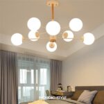 Dutti D0005 Luz LED colgante de madera, candelabro minimalista moderno con personalidad creativa, rústico para sala de estar, restaurante y dormitorio